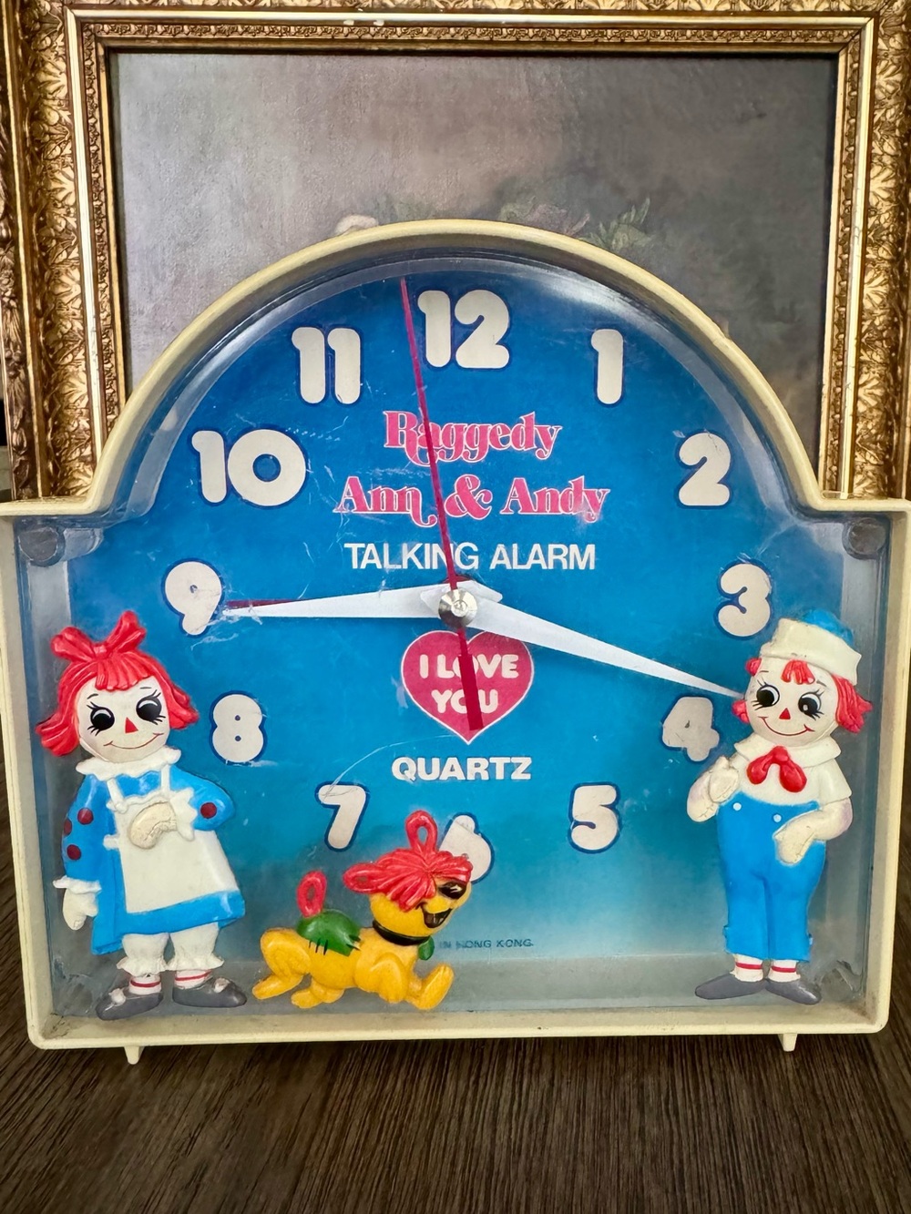 VINTAGE 1970’s EXTREMELY COLLECTIBLE Talking Raggedy Ann & Andy Talking Alarm